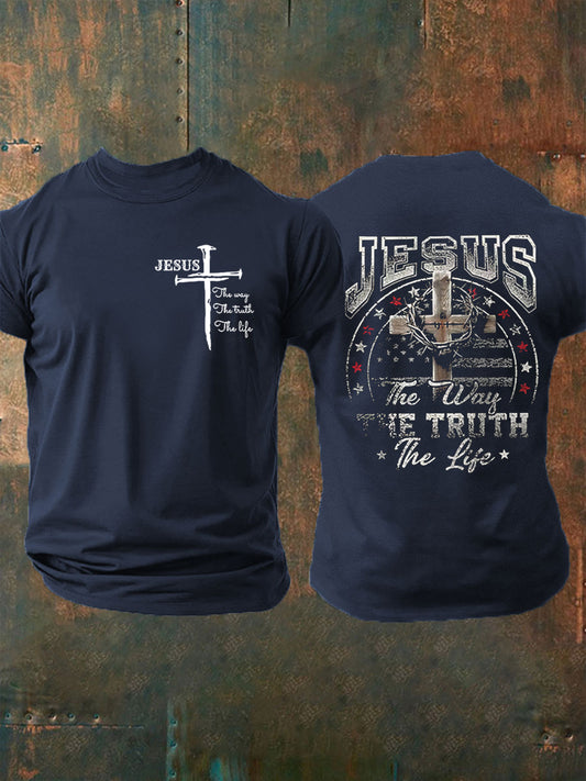 Men's John 14 6 Jesus The Way The TruthThe Life Short Sleeve T-shirt