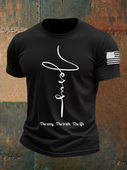 Men's Jesus The Way The Truth The Life Short-sleeved T-shirt