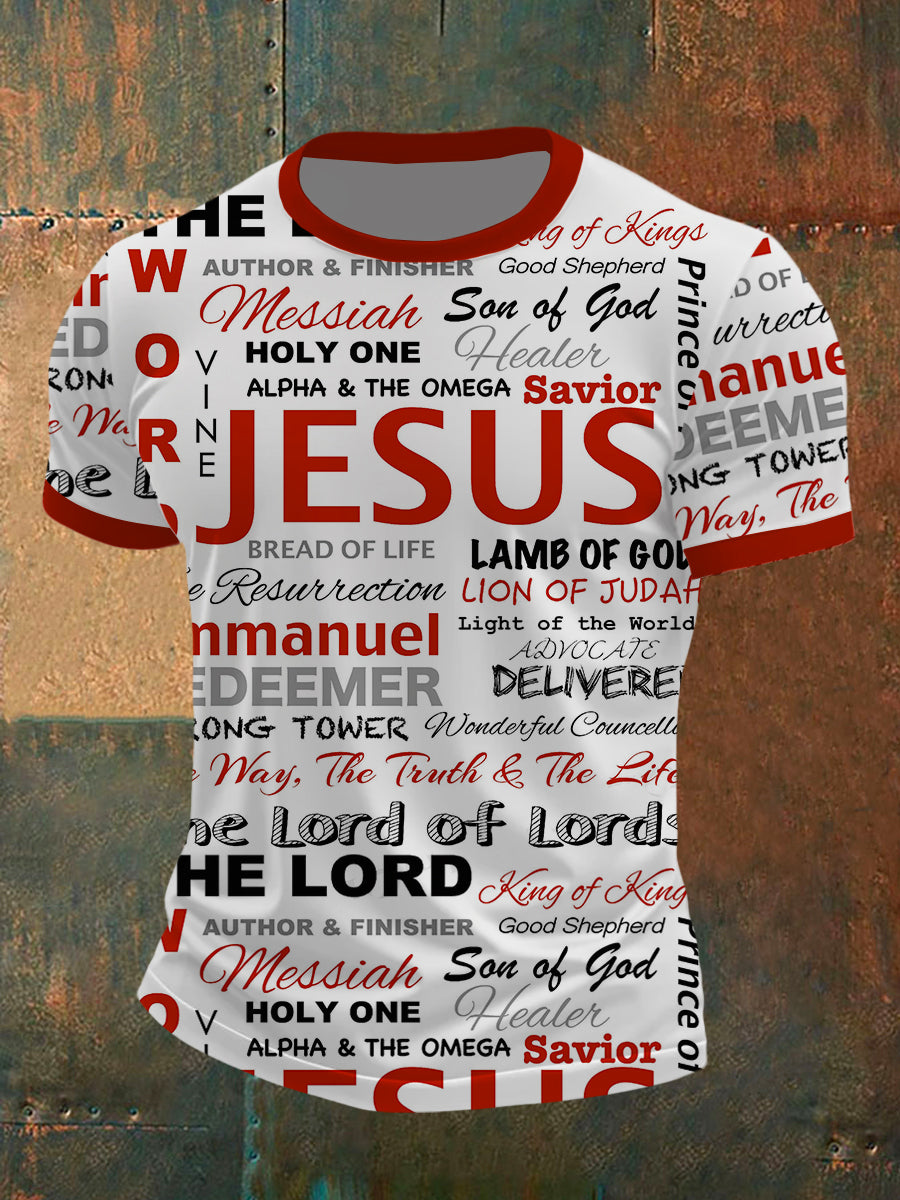 Men's Jesus Short Sleeves T-shirt