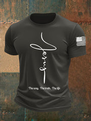Men's Jesus The Way The Truth The Life Short-sleeved T-shirt