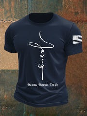Men's Jesus The Way The Truth The Life Short-sleeved T-shirt
