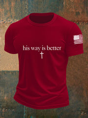 Men's His Way Is Better Short-sleeved T-shirt