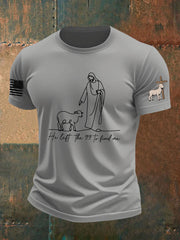 Men's Christian He Left the 99 to Find Me Short Sleeve T-shirt