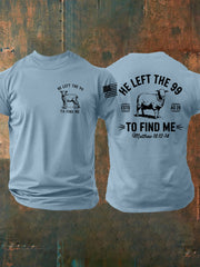 Men's Christian He Left the 99 to Find Me Short Sleeve T-shirt