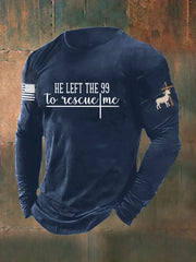 Men's Christian He Left the 99 to Find Me Long Sleeve T-shirt