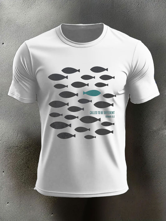 Men's Called to Be Different Printed Casual T-shirt