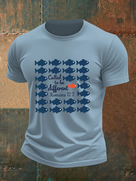 Men's Called to Be Different Printed Casual T-shirt