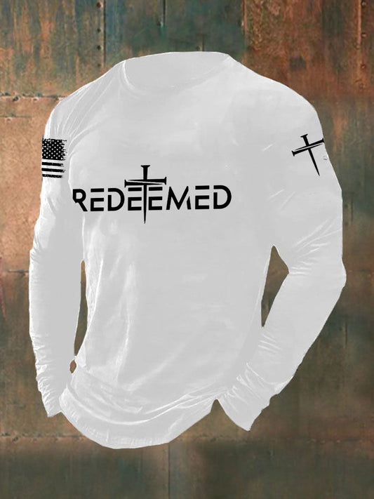Men's Redeemed Cross Long Sleeve T-shirt