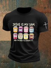 Men's Funny Christian Jesus Is My Jam Short Sleeve T-shirt