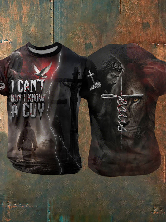 Men's I Can't But I Know A Guy Printed Casual T-shirt