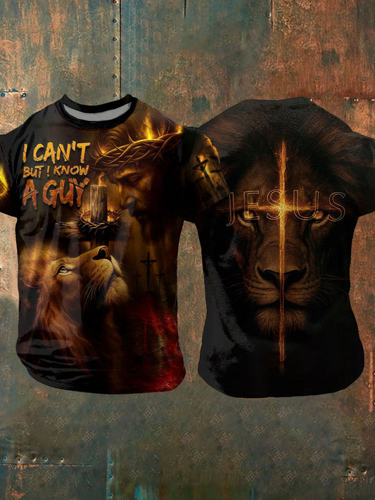 Men's I Can't But I Know A Guy Printed Casual T-shirt