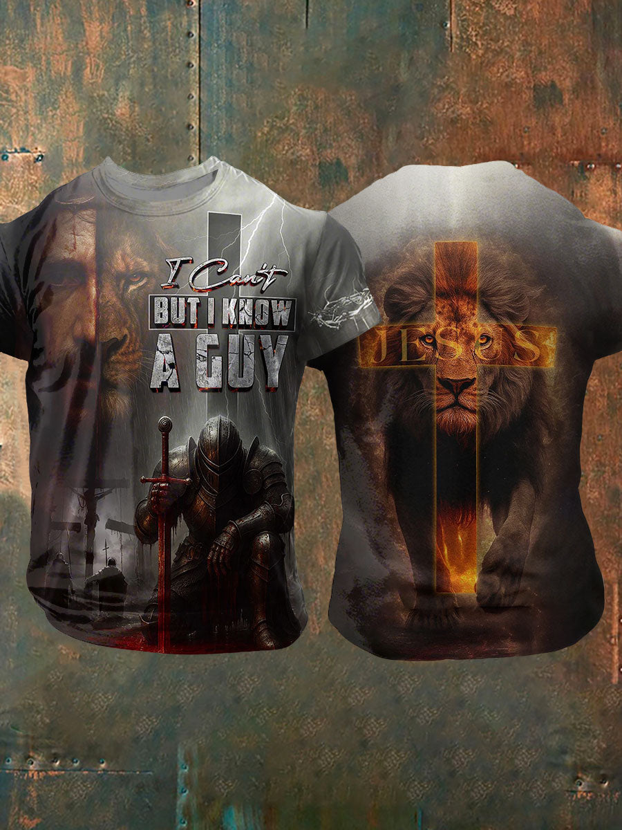 Men's I Can't But I Know A Guy Printed Casual T-shirt