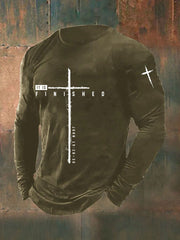 Men's It Is Finished Printed Casual T-shirt