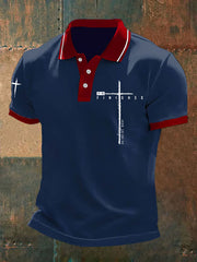 Men's It Is Finished Printed Casual Top