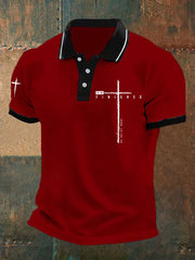 Men's It Is Finished Printed Casual Top