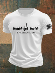 Men's Made for More Ephesians 2:10 Faith Cross Short Sleeve T-Shirt