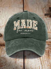 Unisex Made for More Ephesians 2:10  Print Hat