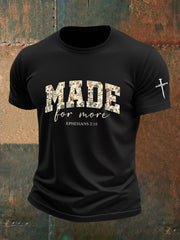 Men's Made for More Ephesians 2:10 Faith Cross Short Sleeve T-Shirt