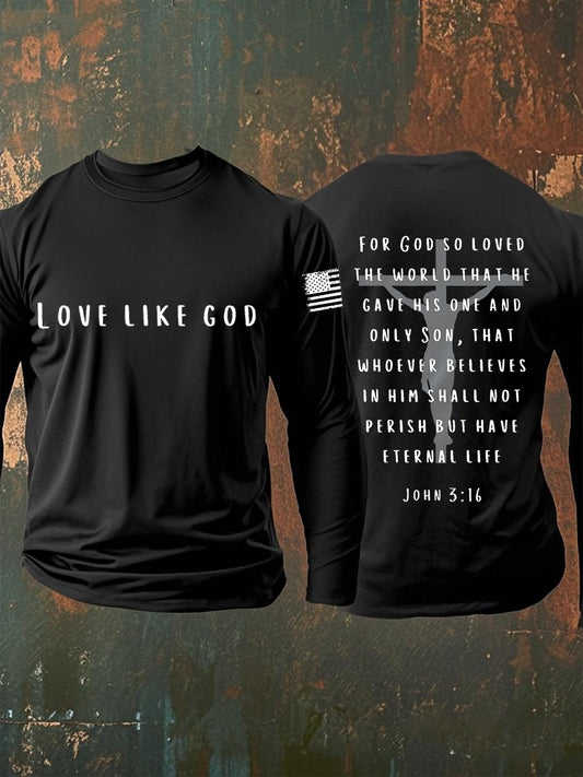 Men's lLove Like God Long Sleeve T-shirt
