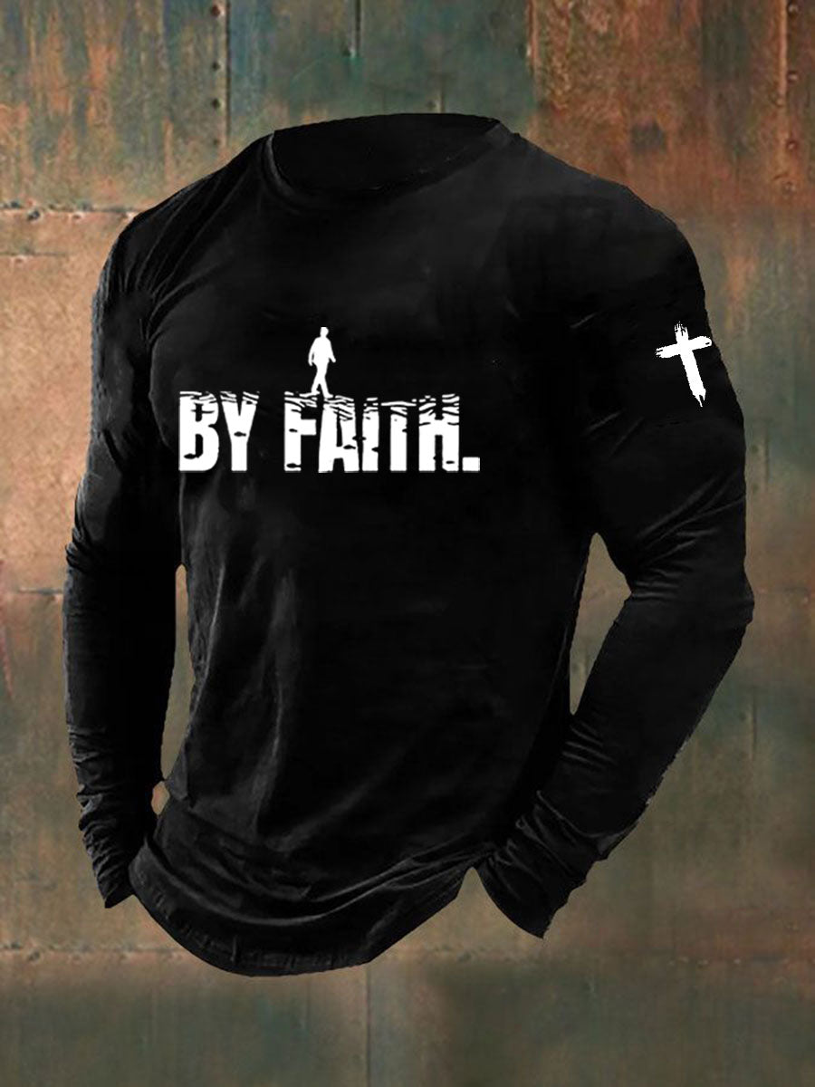 Men's Walk By Faith Printed Casual T-shirt