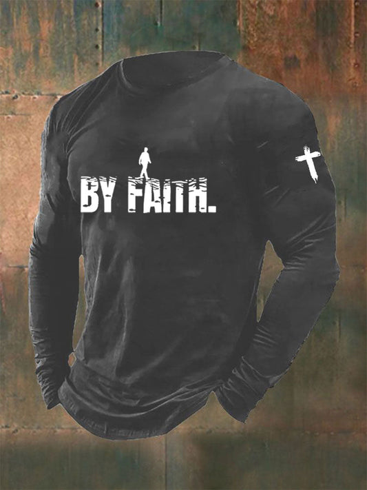 Men's Walk By Faith Printed Casual T-shirt