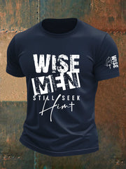 Men's Christian Wise Men printed casual T-shirt