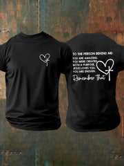 Men's Dear Person Behind Me Christian  Short Sleeve T-shirt