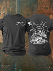 Men's When You Go Through Deep Waters Short-sleeved T-shirt