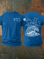 Men's When You Go Through Deep Waters Short-sleeved T-shirt