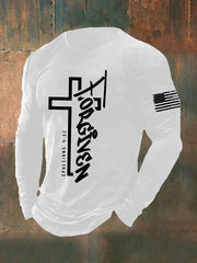 Men's Forgiven Faith Cross Long Sleeve T-shirt