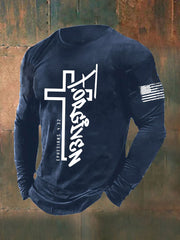 Men's Forgiven Faith Cross Long Sleeve T-shirt