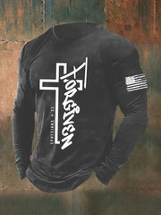 Men's Forgiven Faith Cross Long Sleeve T-shirt