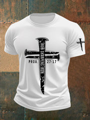 Men's Iron sharpens iron  Short Sleeve T-shirt