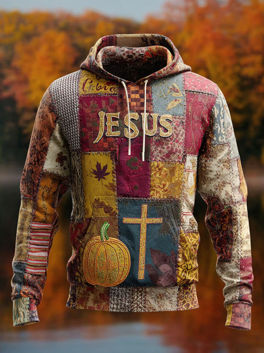 Men's Oversized Drop-Shoulder Hoodie with Pockets