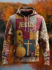 Men's Oversized Drop-Shoulder Hoodie with Pockets