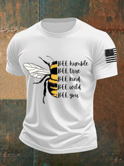 Men's Bee humble Bee True Bee Kind Short-sleeved T-shirt