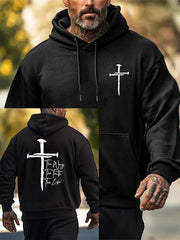 Men's Jesus The Way The Truth The Life Printed Casual Hoodie