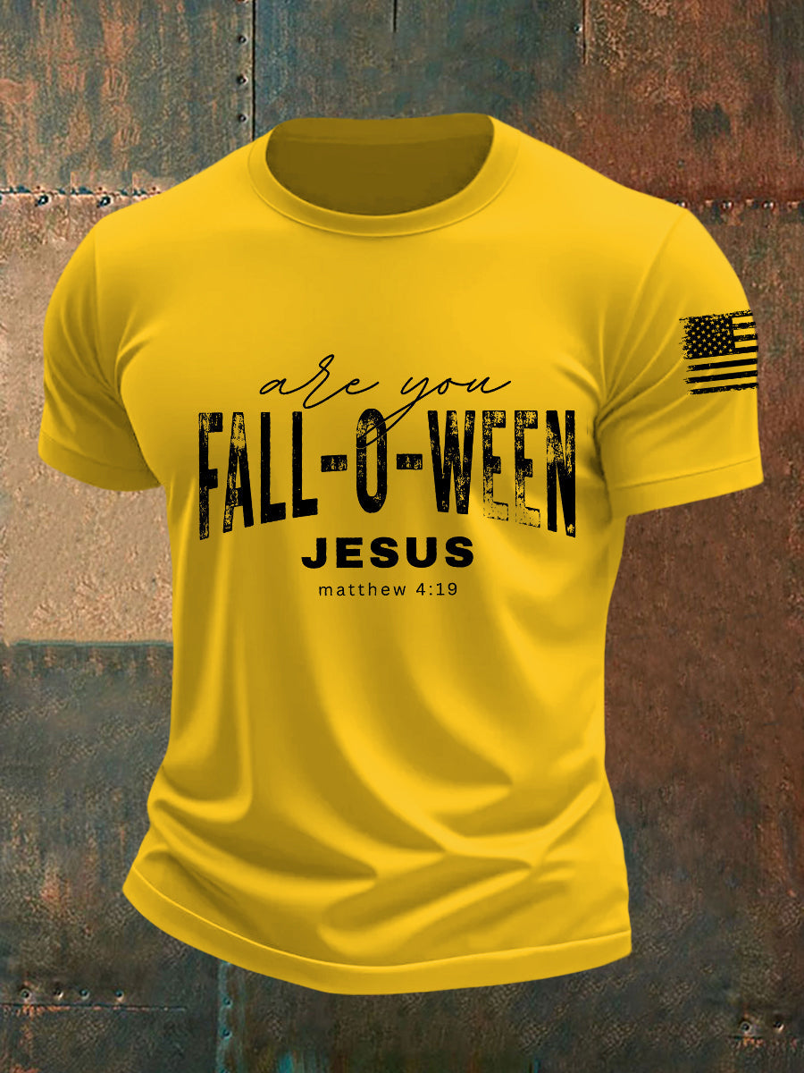 Men's Are You Fall-o-ween Jesus Short-sleeved T-shirt