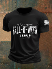 Men's Are You Fall-o-ween Jesus Short-sleeved T-shirt