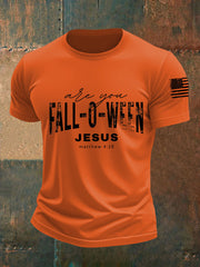 Men's Are You Fall-o-ween Jesus Short-sleeved T-shirt