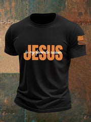 Men's Jesus Is My Favorie Season Short-sleeved T-shirt