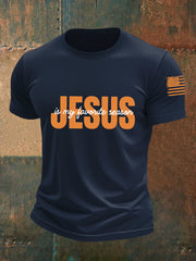 Men's Jesus Is My Favorie Season Short-sleeved T-shirt