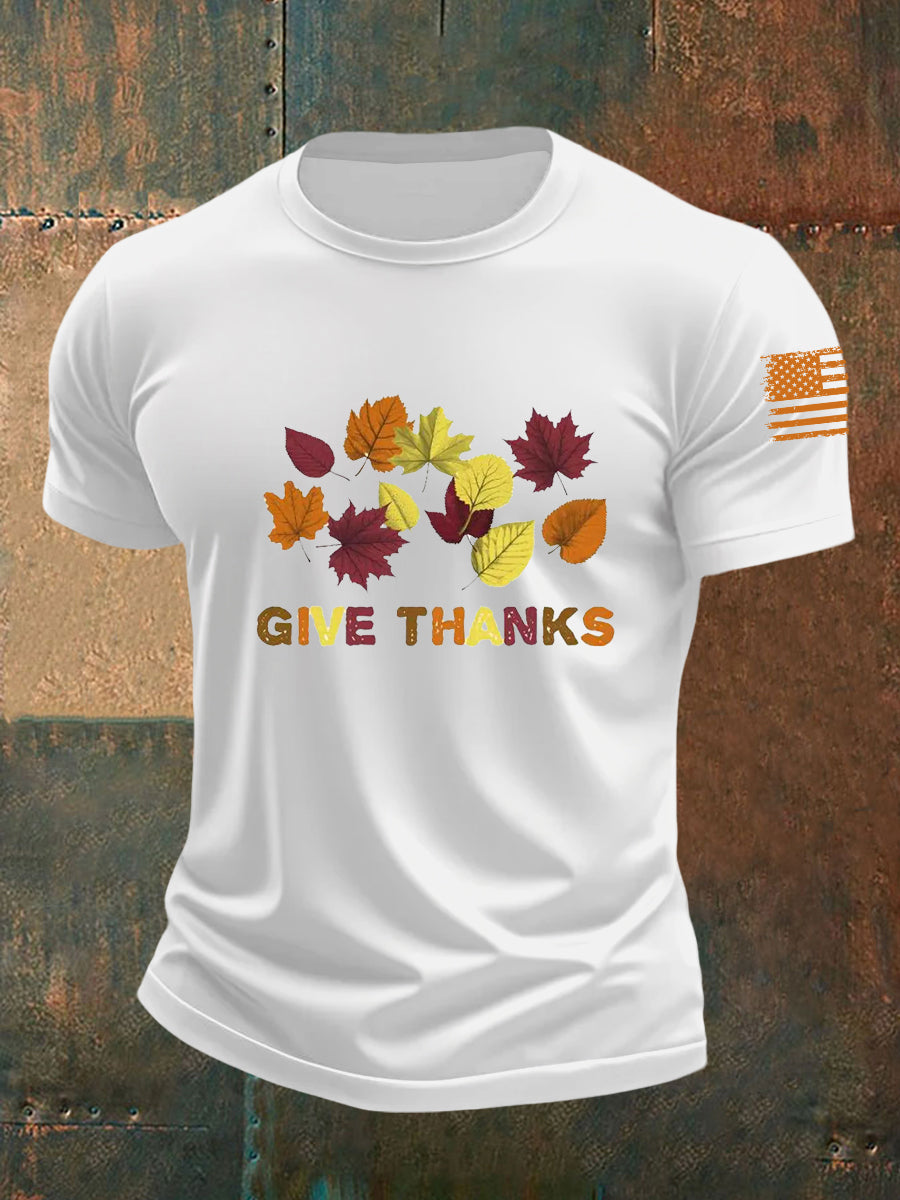 Men's Give Thanks Short-sleeved T-shirt