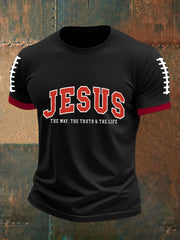 Men's Jesus The Way The Truth The Life Short Sleeves T-shirt