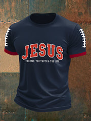 Men's Jesus The Way The Truth The Life Short Sleeves T-shirt