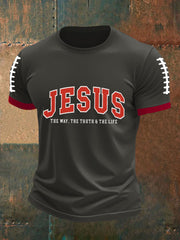 Men's Jesus The Way The Truth The Life Short Sleeves T-shirt