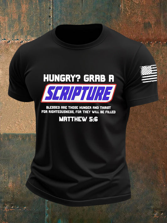 Men's Scripture Short-sleeved T-shirt
