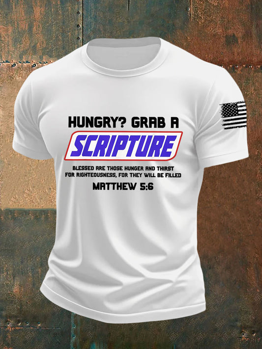 Men's Scripture Short-sleeved T-shirt