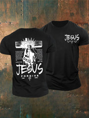 Men's Jesus Forgive Short-sleeved T-shirt