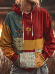 Women's Fall Faith Print Casual Hoodie